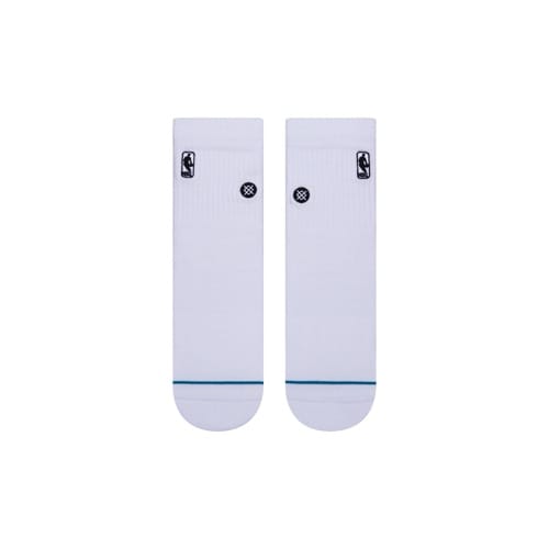 STANCE - LOGOMAN ST QTR SOCKS B#WHT【A356A20LOG】