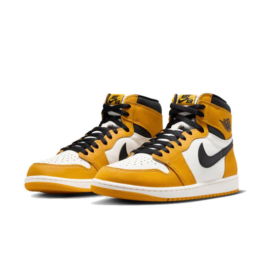 NIKE - MENS AIR JORDAN 1 HIGH OG ナイキ エアジョーダン 1 ハイ OG "YELLOW OCHRE/BLACK-SAIL" イエロー オークル × ブラック-セイル【dz5485-701】
