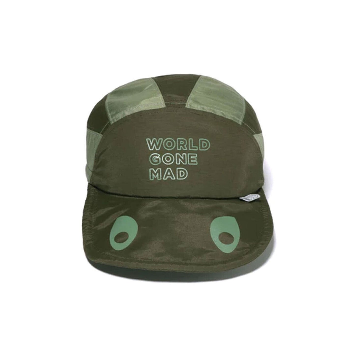 A BATHING APE BAPE 帽子 #2 鯊魚噴射帽 橄欖色