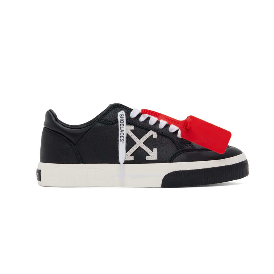 Off-White - MNES NEW LOW VULCANIZED LEATHER 1001 BLACK/WHITE【OMIS25-SLG0087】