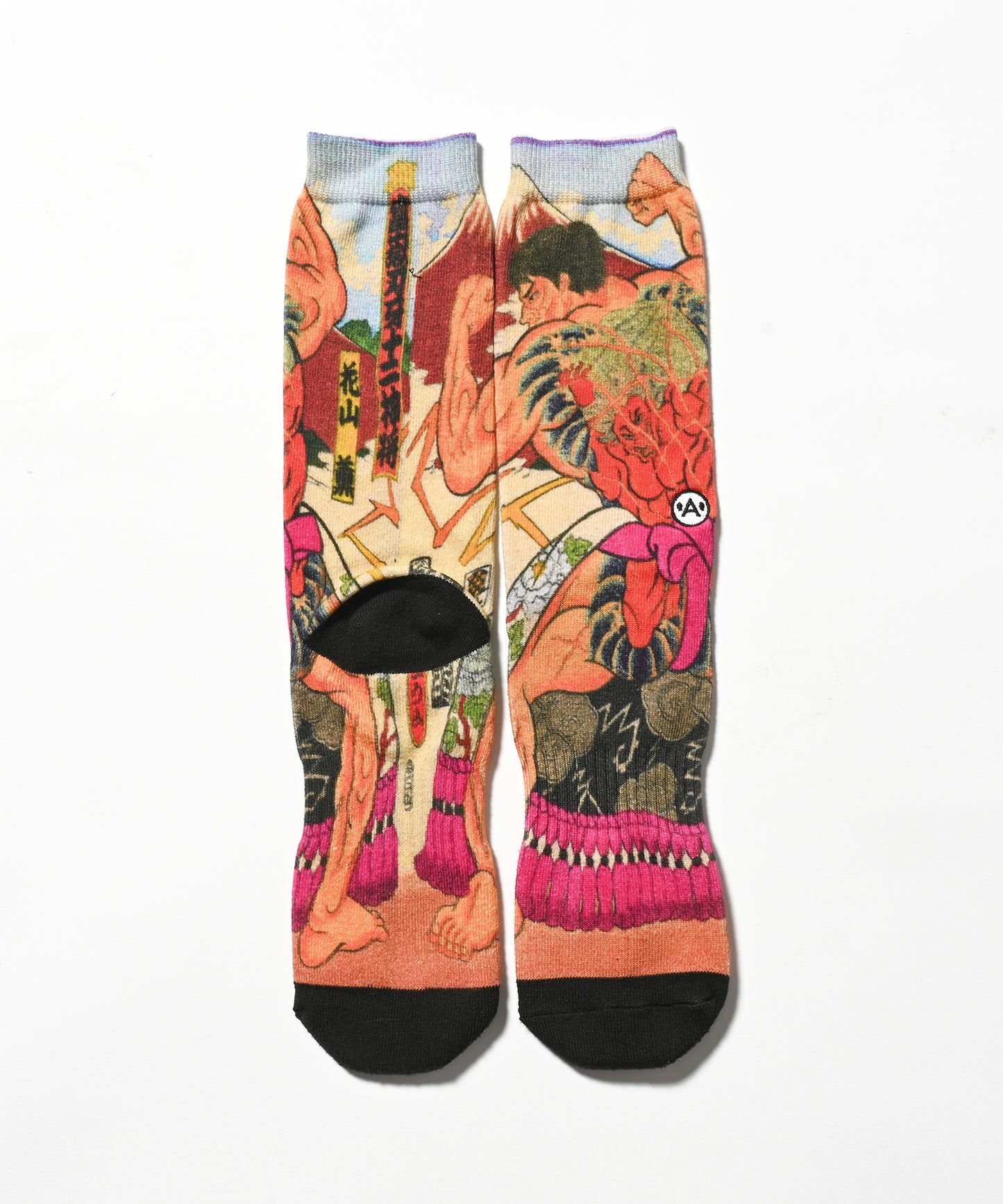 A-KILLER × THREE TIDES TATTOO × GRAPPLER BAKI SOCKS 花山薫 bkakttt-004