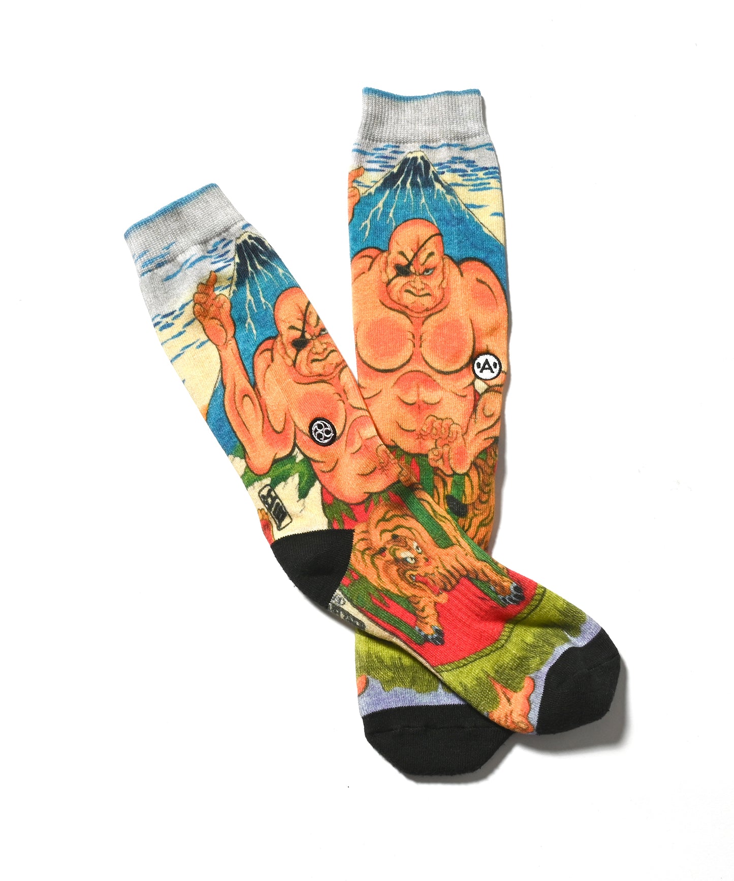 A-KILLER × THREE TIDES TATTOO × GRAPPLER BAKI SOCKS 愚地独歩 bkakttt-007