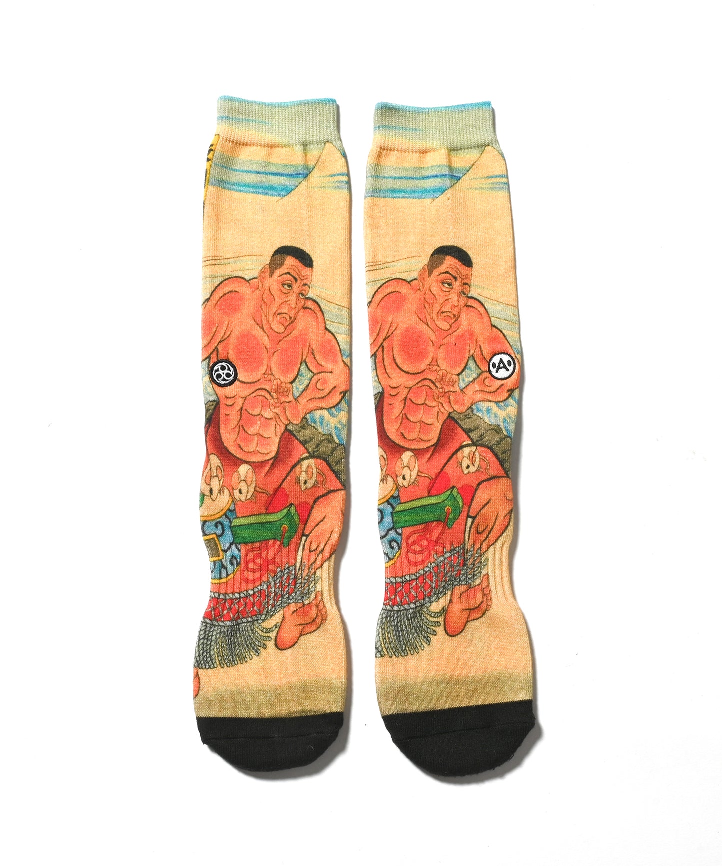 A-KILLER × THREE TIDES TATTOO × GRAPPLER BAKI SOCKS 渋川剛気 bkakttt-008