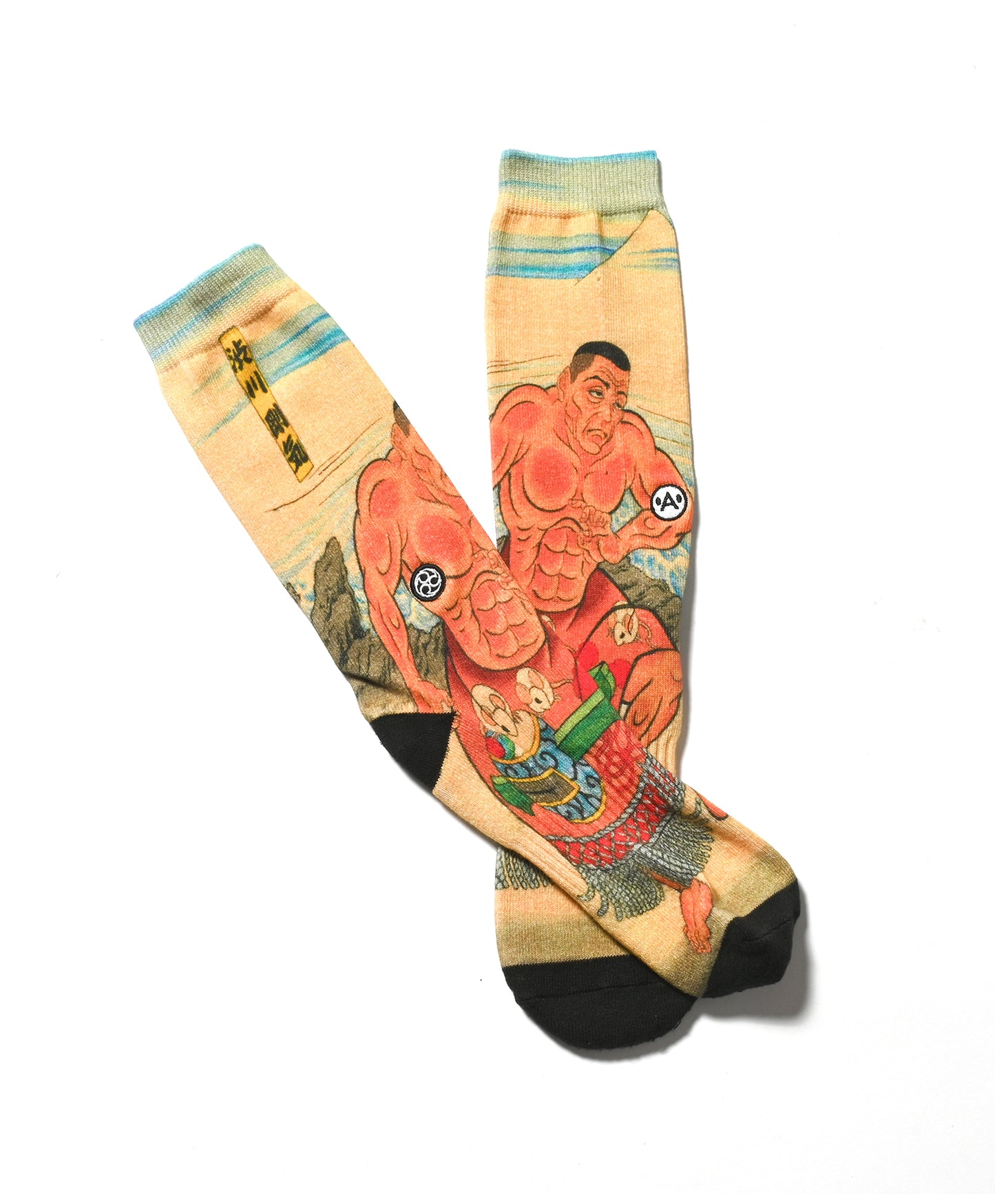 A-KILLER × THREE TIDES TATTOO × GRAPPLER BAKI SOCKS 渋川剛気 bkakttt-008