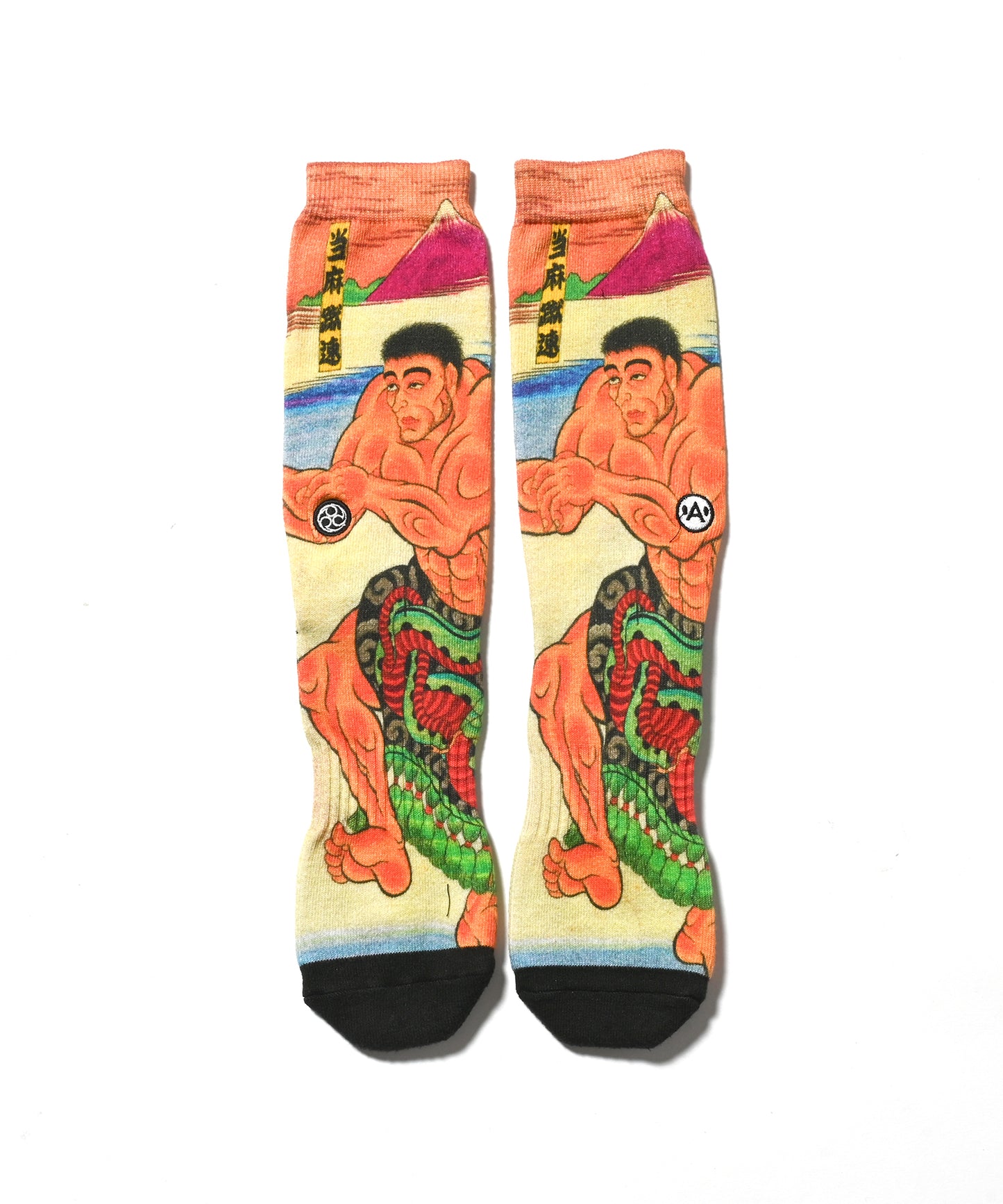 A-KILLER × THREE TIDES TATTOO × GRAPPLER BAKI SOCKS 当麻蹴速 bkakttt-009
