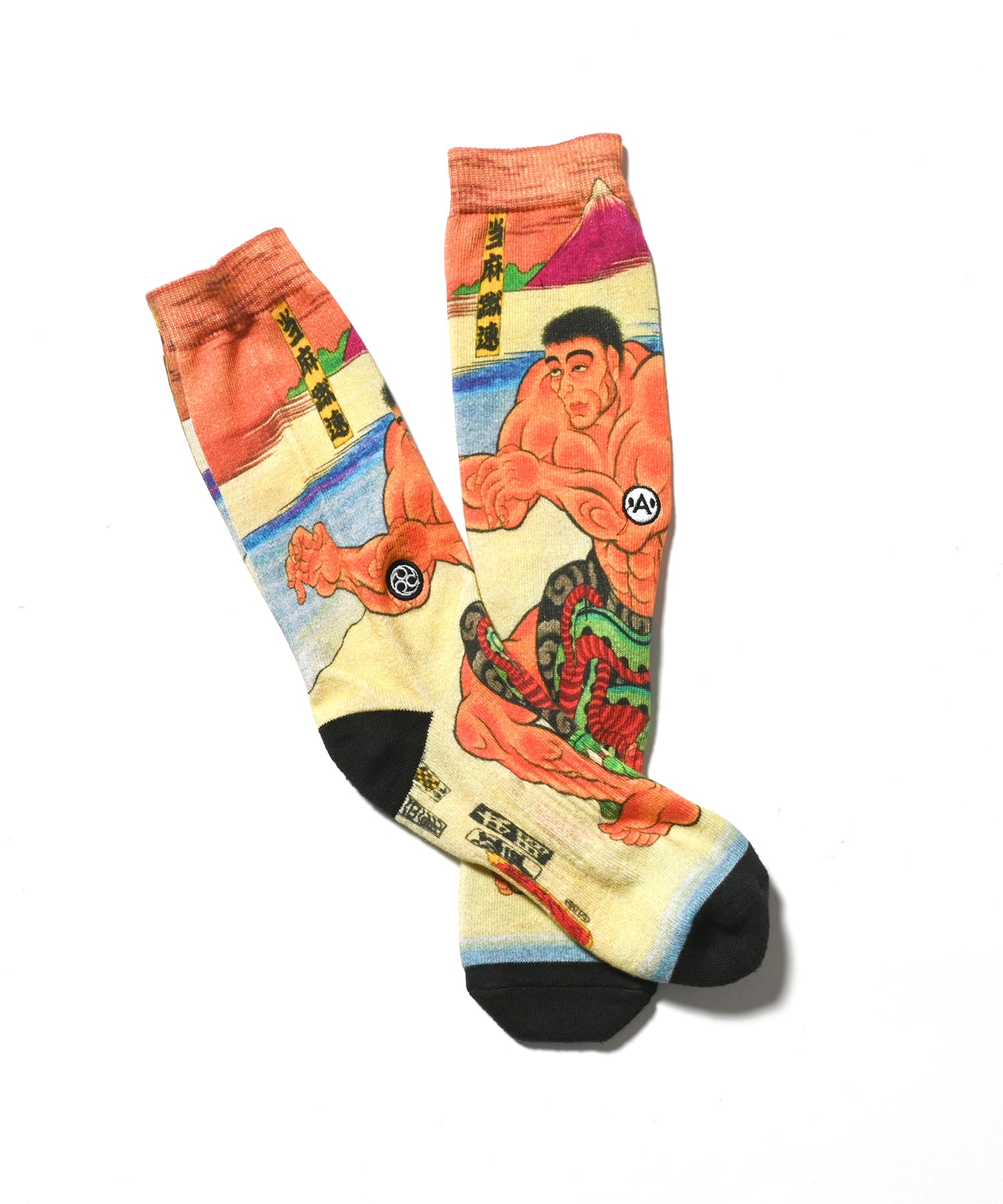 A-KILLER × THREE TIDES TATTOO × GRAPPLER BAKI SOCKS 当麻蹴速 bkakttt-009