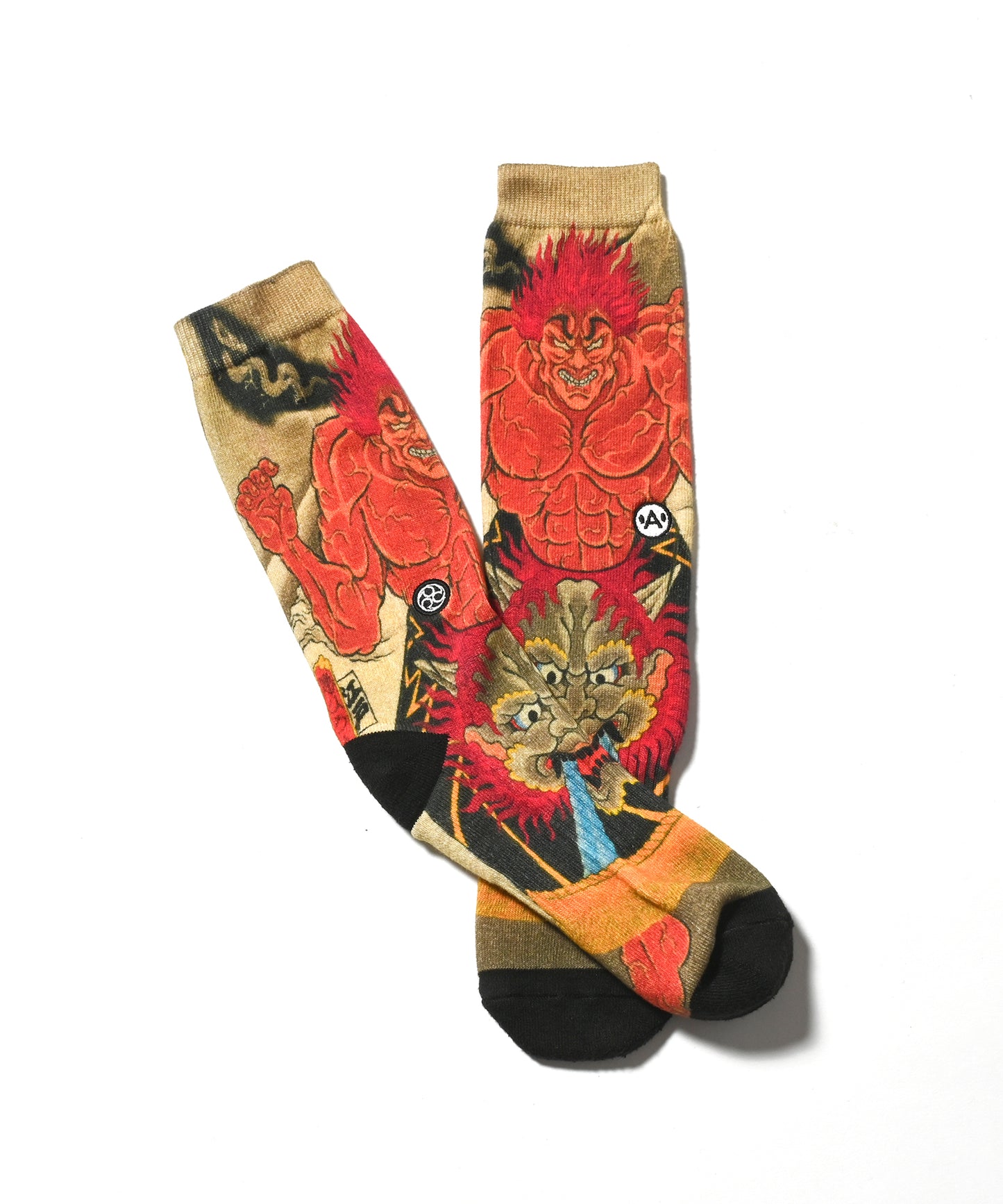 A-KILLER × THREE TIDES TATTOO × GRAPPLER BAKI SOCKS 範馬勇次郎 bkakttt-011