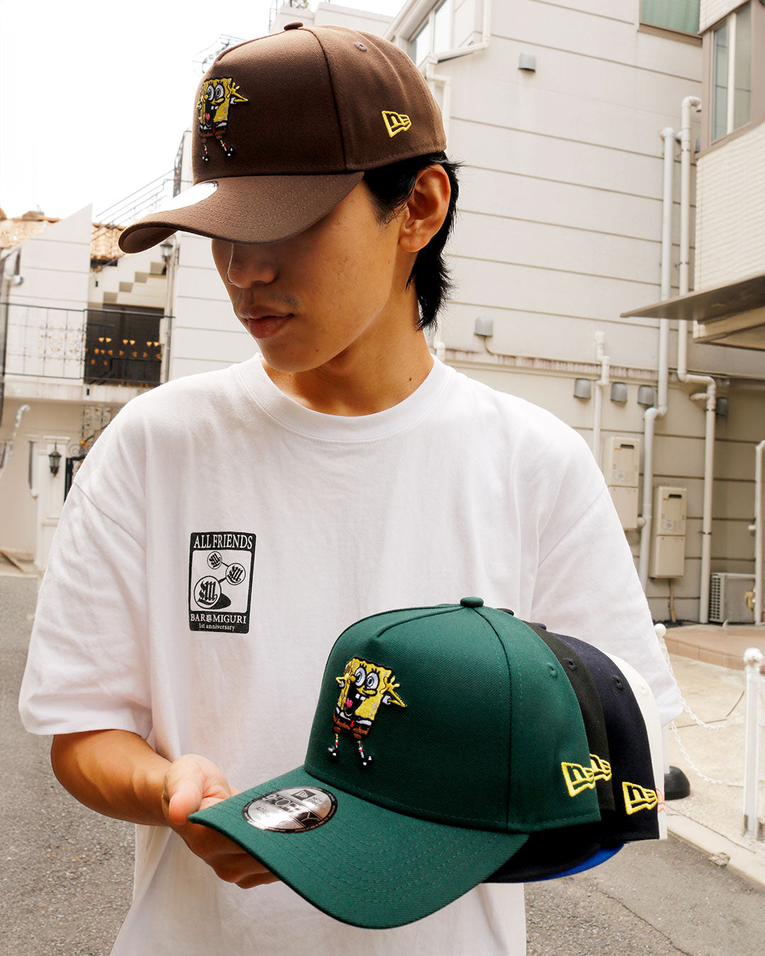 New Era × Nickelodeon - SpongeBob 9FORTY A-FRAME Walnut【70980071】