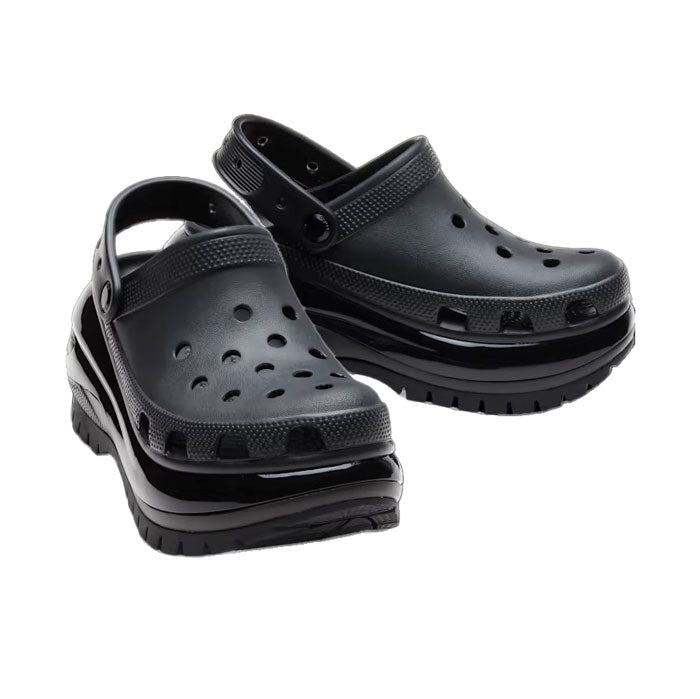 crocs - MENS WMNS Mega Crush Clog BLACK【207988-001】