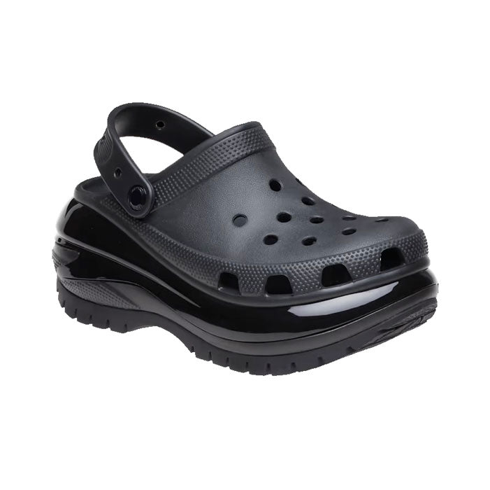 crocs - MENS WMNS Mega Crush Clog BLACK【207988-001】