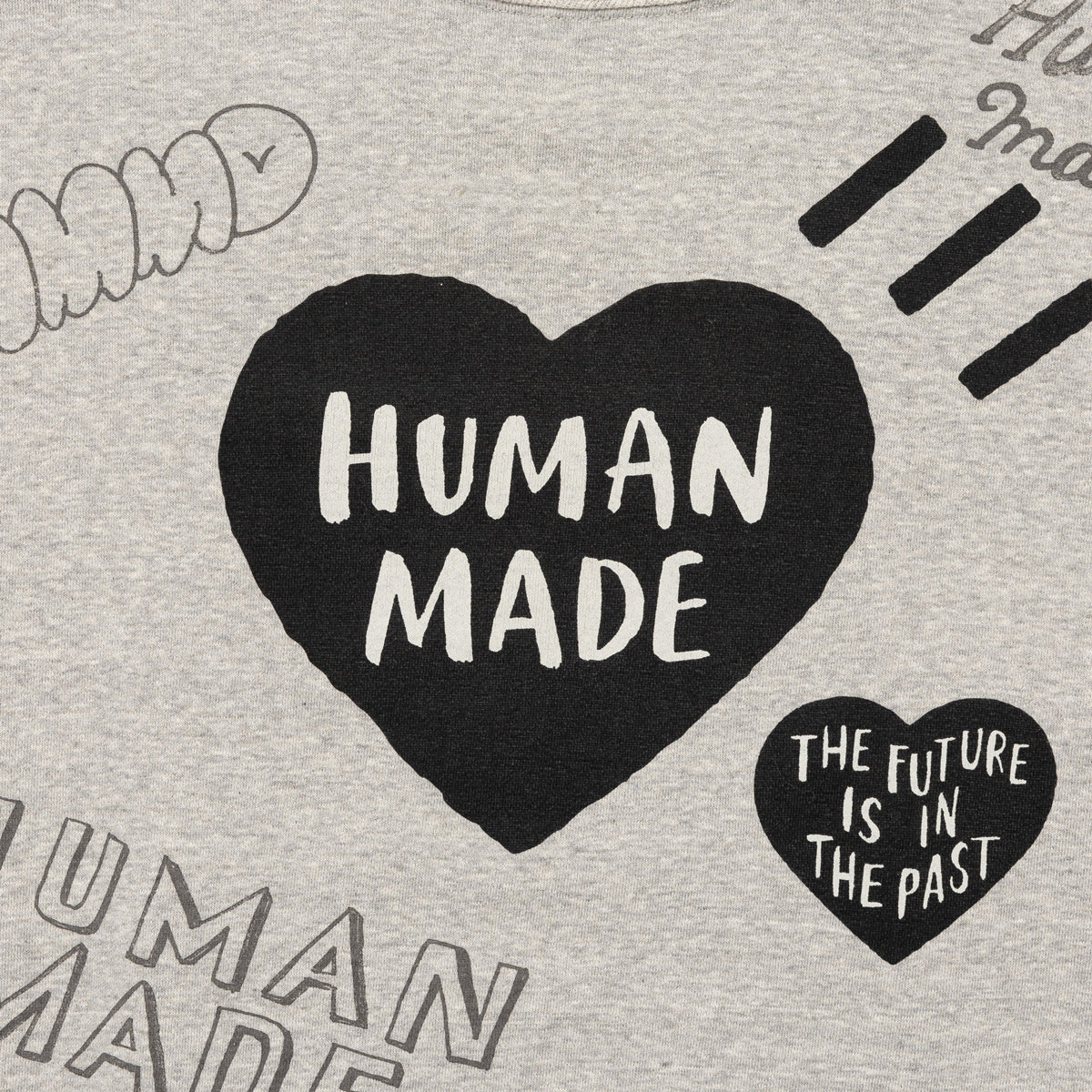 HUMAN MADE ヒューマンメイド GRAFFITI SWEATSHIRT GRAY グラフィティ スウェットシャツ グレー【HM28CS022】