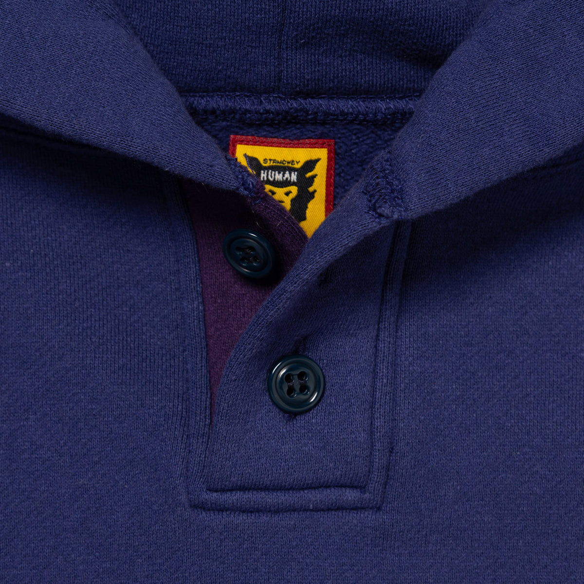 HUMAN MADE ヒューマンメイド COLORBLOCK HOODIE NAVY カラーブロック フーディー ネイビー【HM28CS023】