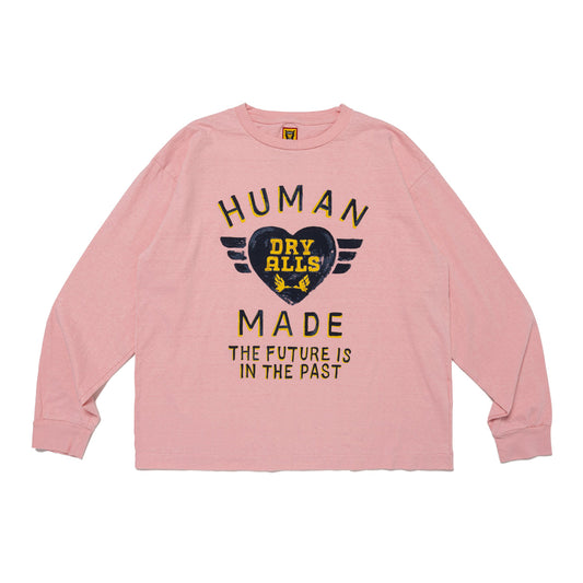 HUMAN MADE ヒューマンメイド GRAPHIC L/S T-SHIRT PINK グラフィック 長袖Tシャツ ピンク【HM28CS034】