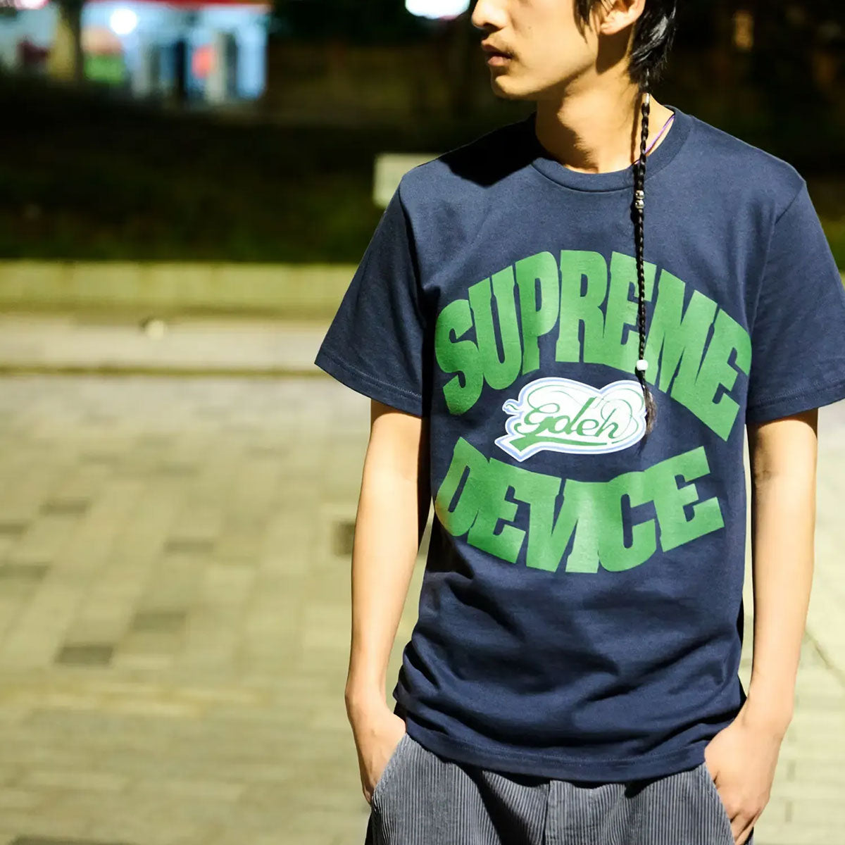 Supreme - GOODENOUGH Device Tee Navy
