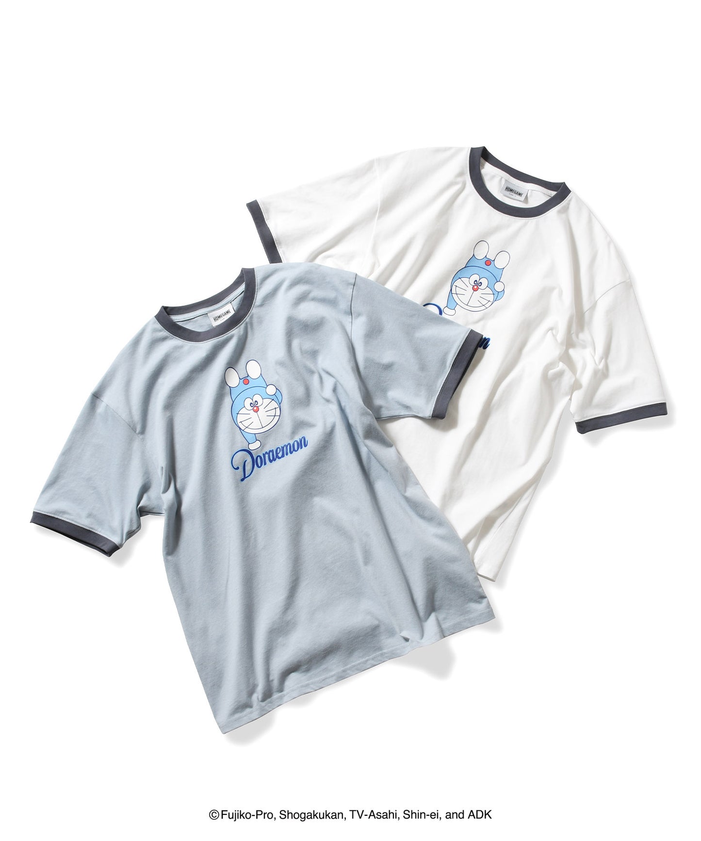 HOMEGAME|ドラえもん - DORAEMON RINGER TEE LIGHT BLUE【HG2501110】