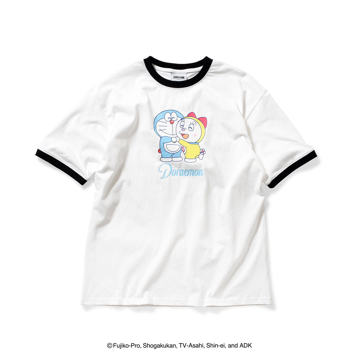 HOMEGAME|ドラえもん - DORAEMON DORAMI RINGER TEE WHITE【HG2501112 】