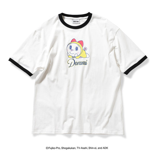 HOMEGAME|ドラえもん - DORAMI RINGER TEE WHITE【HG2501111】