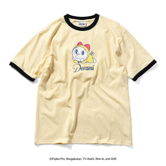 HOMEGAME|ドラえもん - DORAMI RINGER TEE YELLOW【HG2501111】