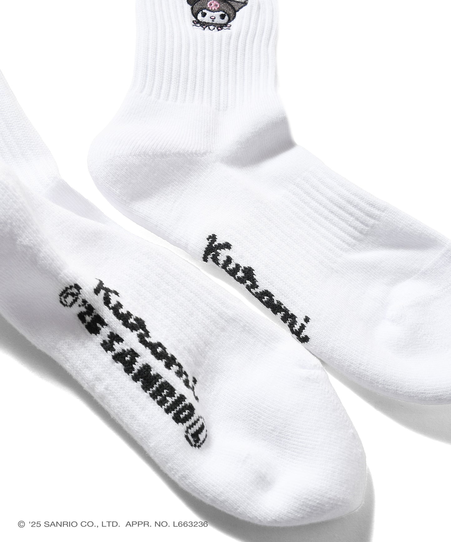 サンリオキャラクターズ×HOMEGAME - KUROMI LINE SOCKS【HG251712】