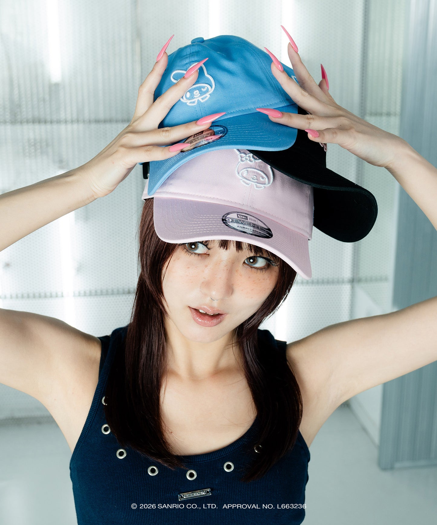 サンリオキャラクターズ×HOMEGAME - MY MELODY 3D EMBROIDERY 9TWENTY CAP PINK【14961047】