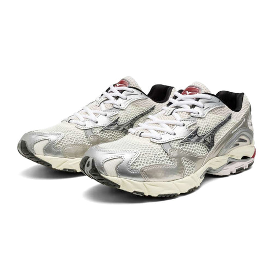 MIZUNO WAVE RIDER 10  OFF WHITE/BLACK/RED【D1GA2431-11】