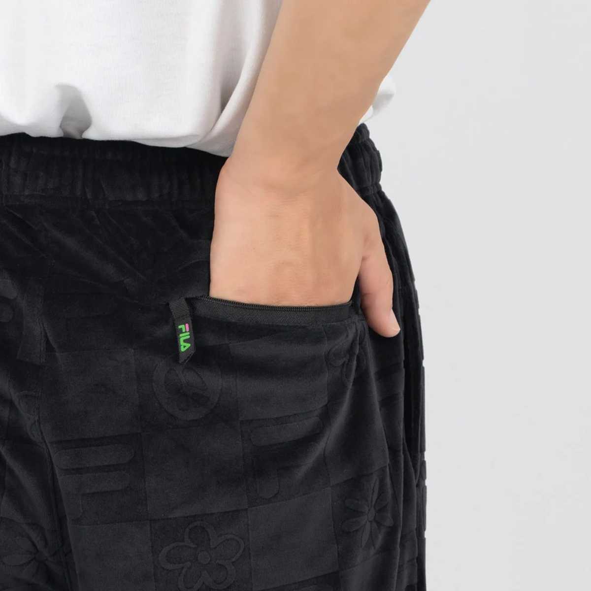 DE LA SOUL×FILA - TRACK PANTS BLACK【SM6FCU702】