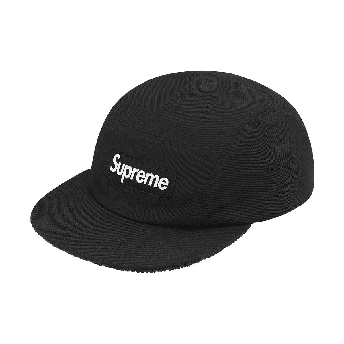 Supreme - Reversible Terry Camp Cap Black【SS25H35】