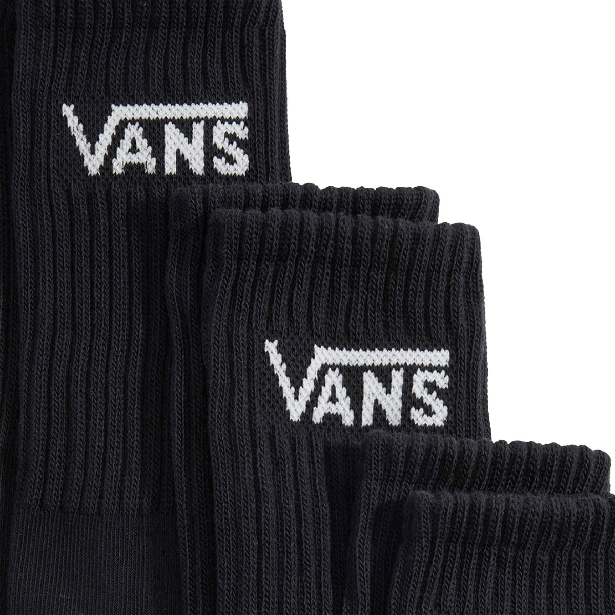 VANS - CLASSIC CREW SOX BLACK【VN000QBVBLK】
