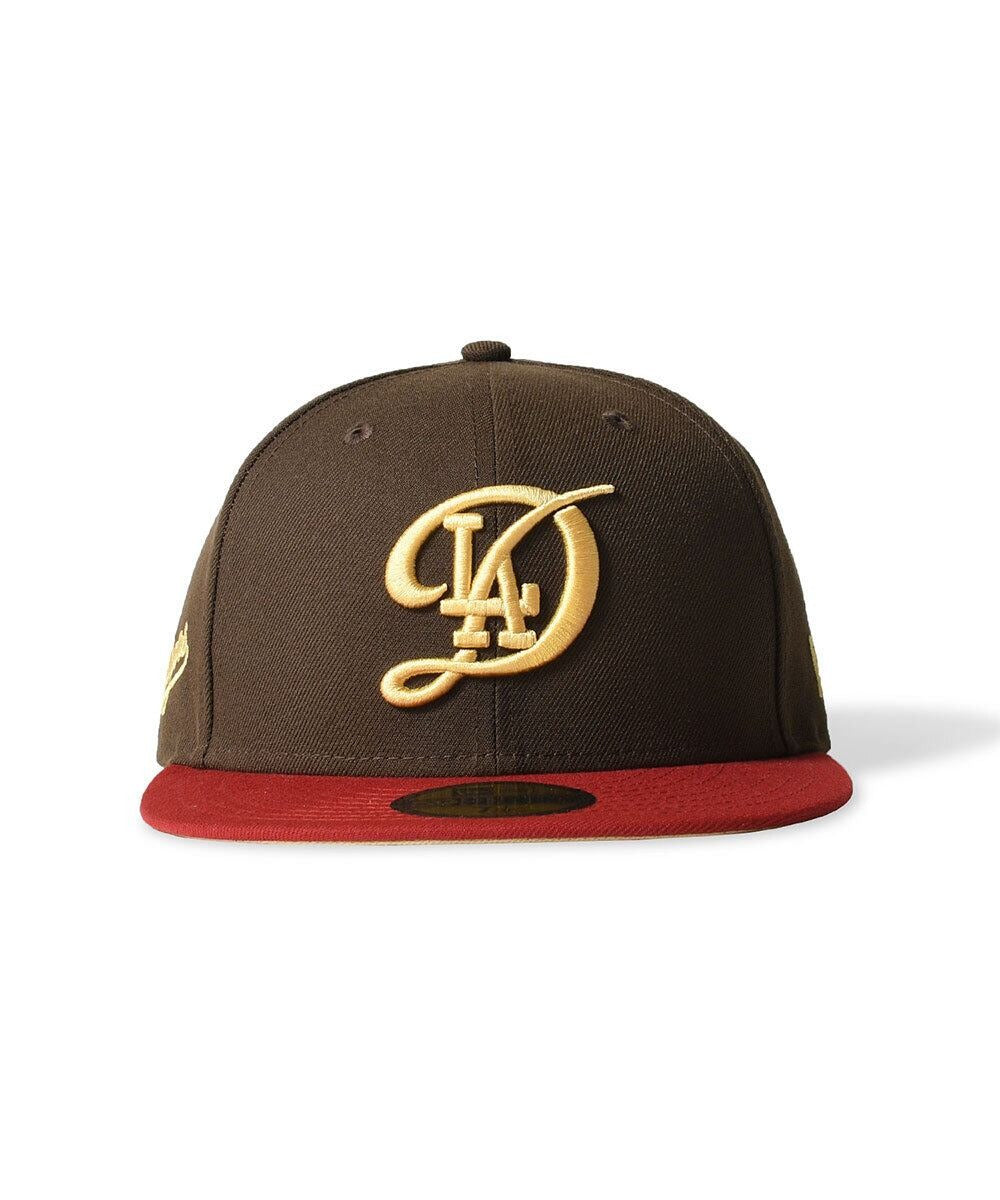 NEW ERA - Los Angeles Dodgers CO CITY CONNECT 59FIFTY WALNUT/HYPER RED【70978203】