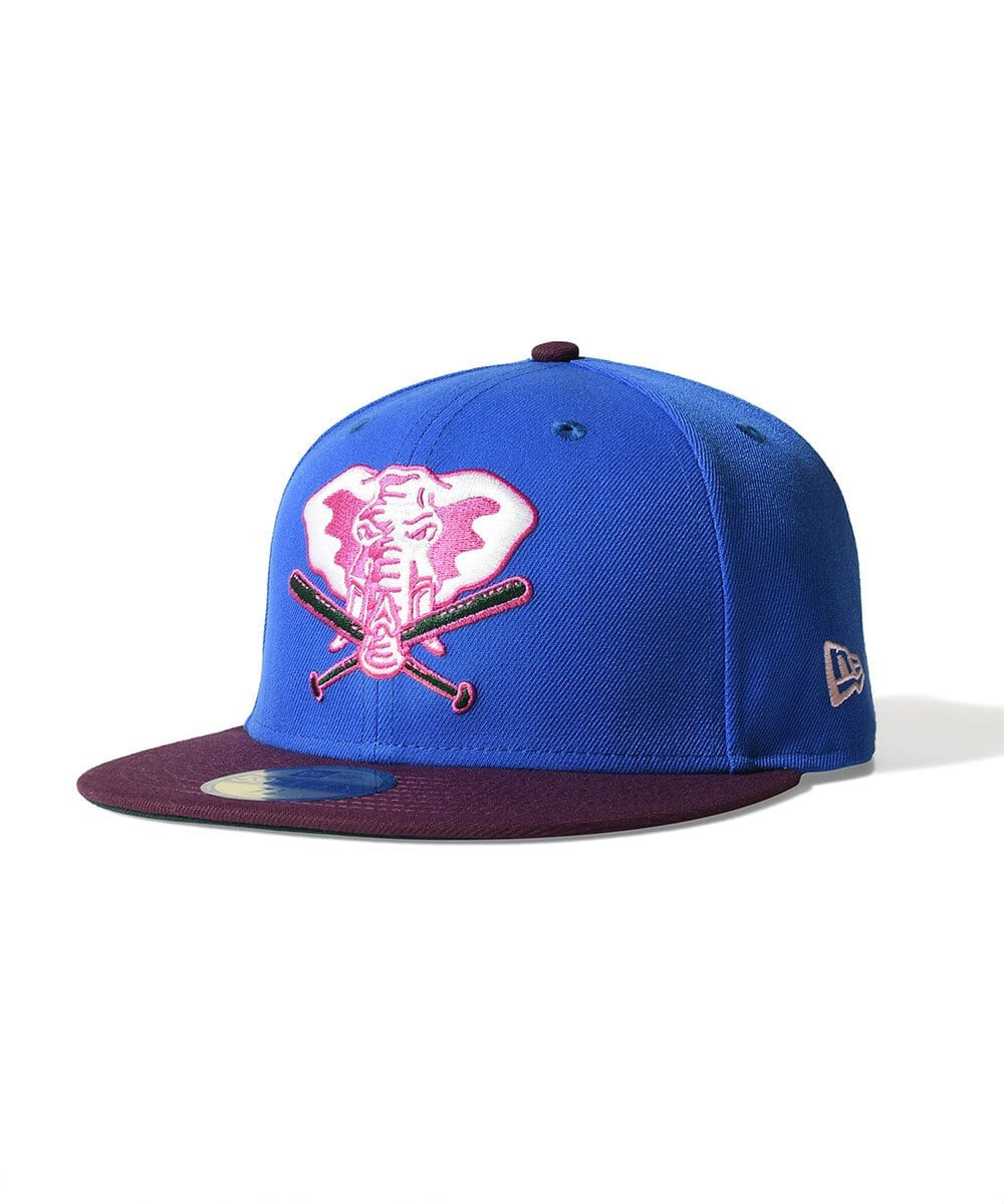 NEW ERA - Oakland Athletics CO 1973 WS 59FIFTY CALMING BLUE/PALM【70982643】