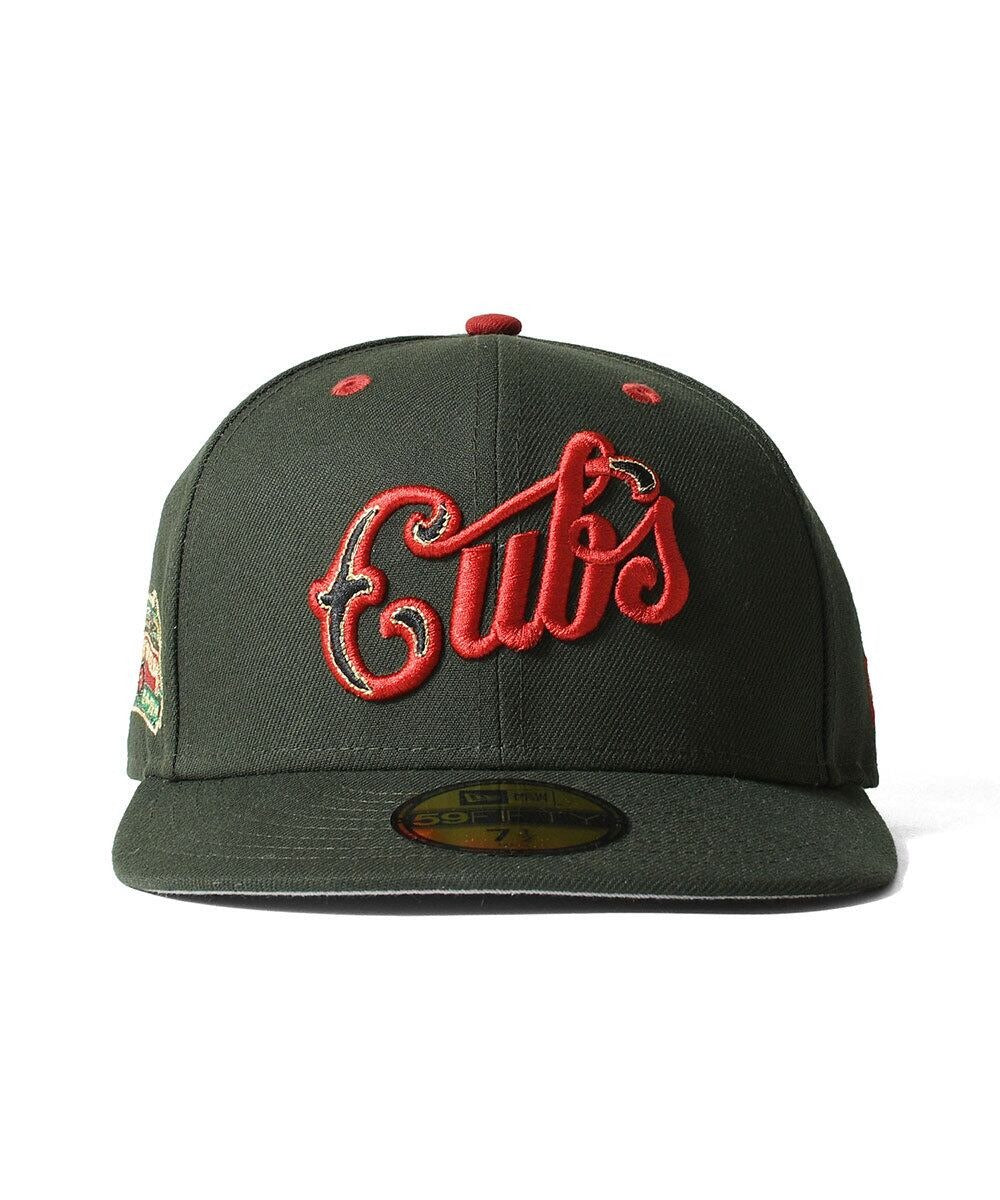 NEW ERA - CHICAGO CUBS CO WRIGLEY FIELD 59FIFTY DARK SEAWEED【70978313】