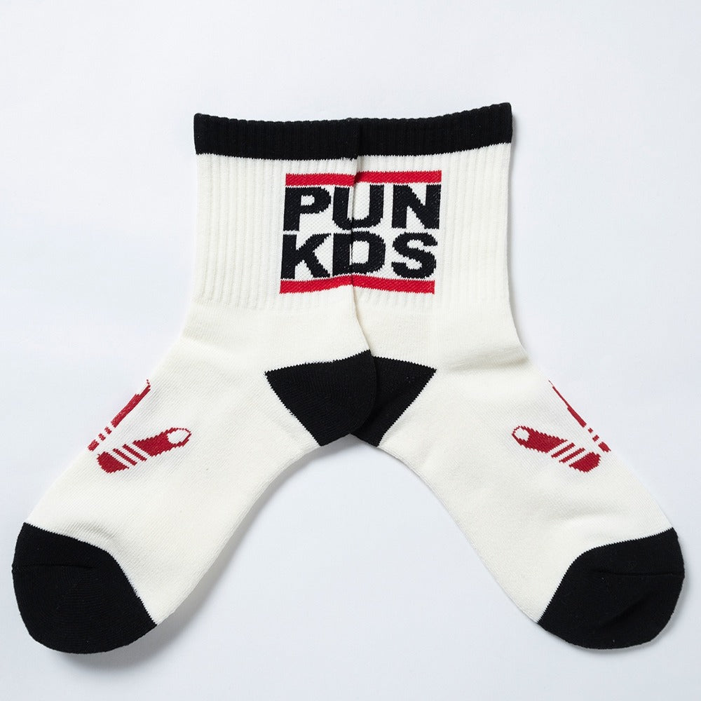 PUNK DRUNKERS - PUNKDS靴下 WHITE【PDS-25123】