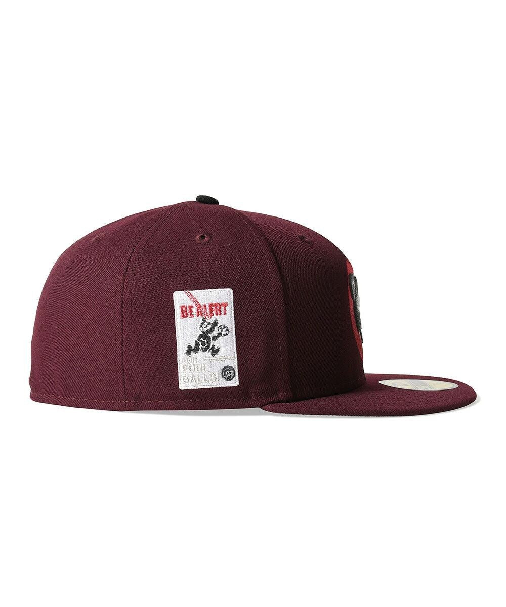 NEW ERA - Chicago Cubs CO BE ALERT FOR FOUL BALLS 59FIFTY MAROON【70982727】