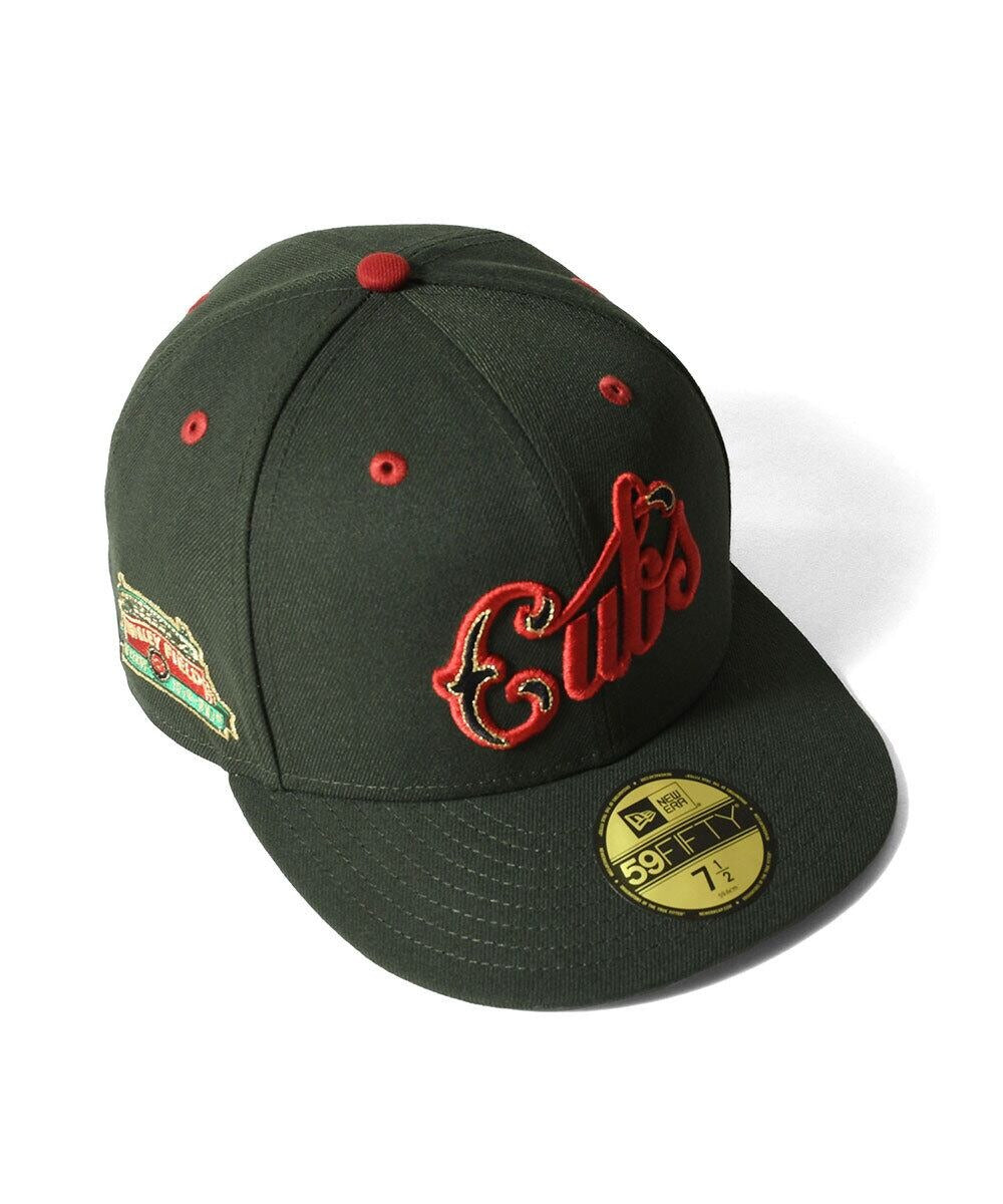NEW ERA - CHICAGO CUBS CO WRIGLEY FIELD 59FIFTY DARK SEAWEED【70978313】