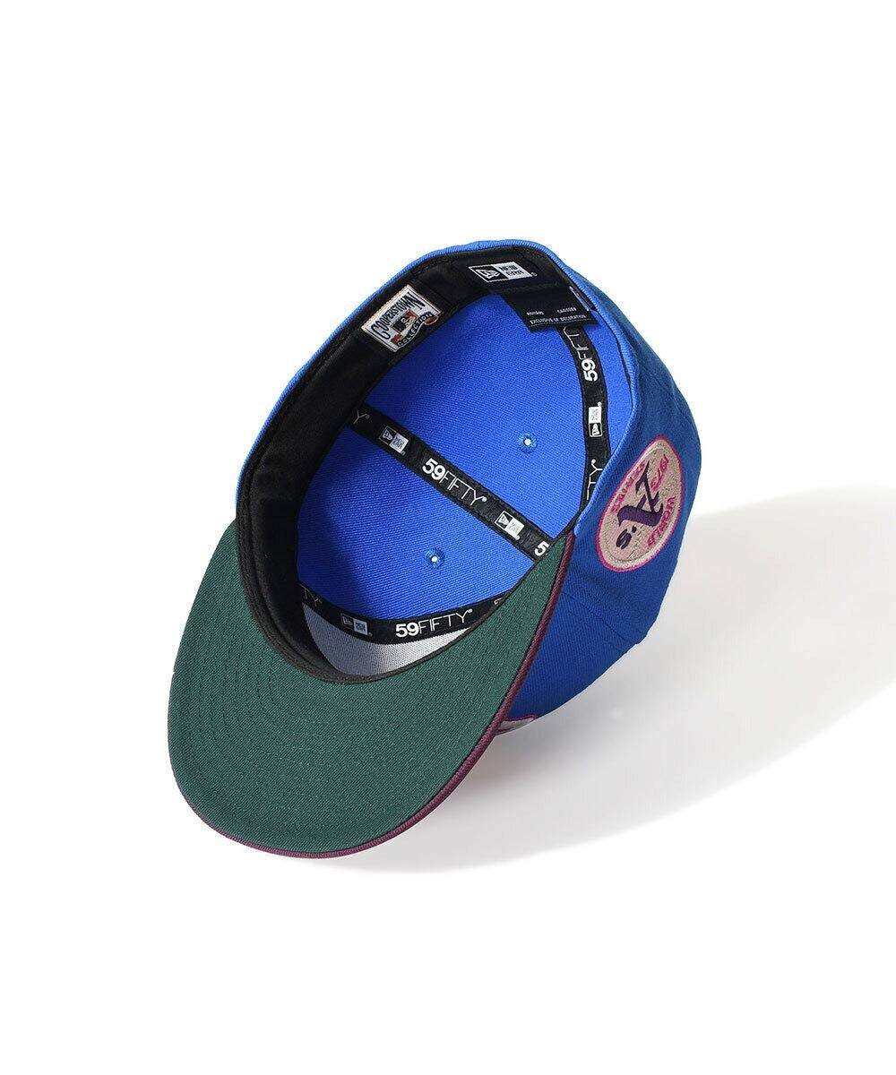 NEW ERA - Oakland Athletics CO 1973 WS 59FIFTY CALMING BLUE/PALM【70982643】