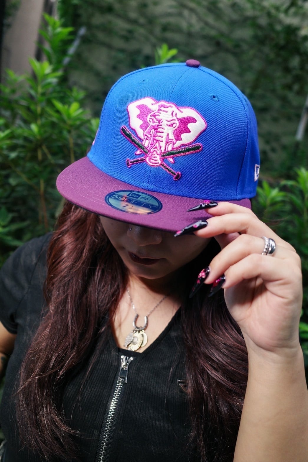 NEW ERA - Oakland Athletics CO 1973 WS 59FIFTY CALMING BLUE/PALM【70982643】
