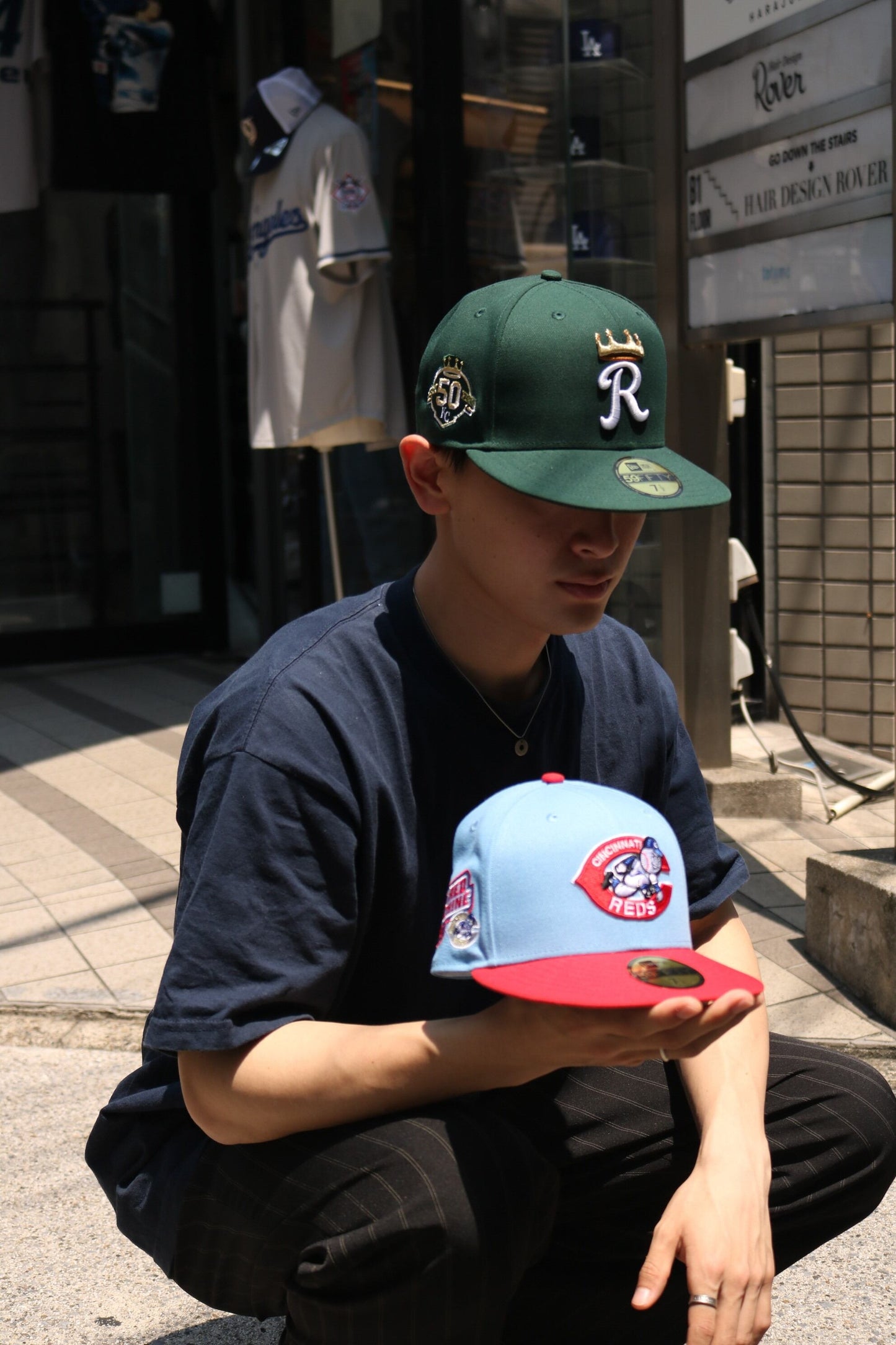 NEW ERA - Kansas City Royals CO 50th. Anniversary 59FIFTY DARK GREEN【70940914】