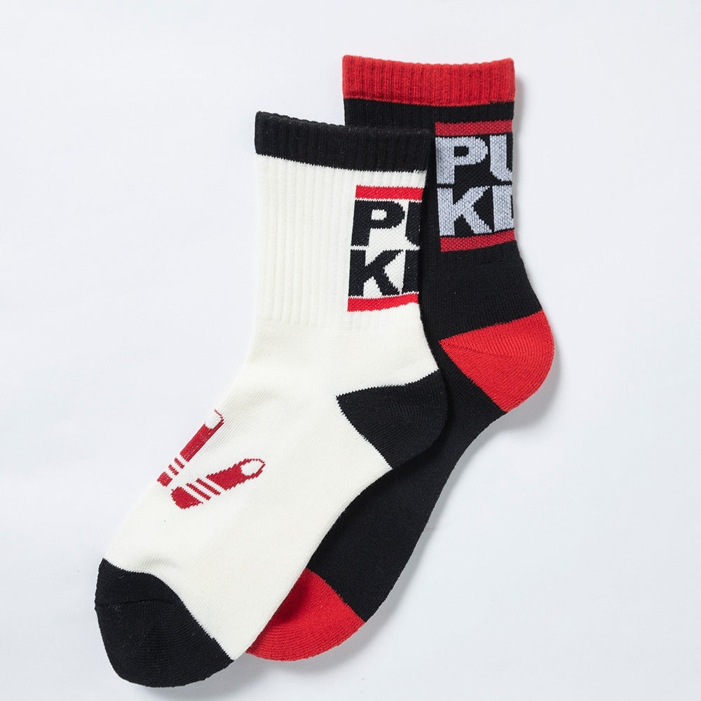 PUNK DRUNKERS - PUNKDS靴下 WHITE【PDS-25123】