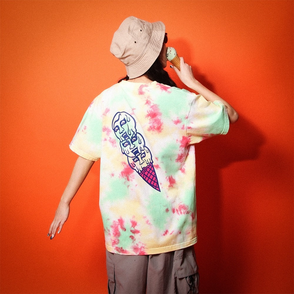 PUNK DRUNKERS - タイダイアイスTEE GREEN【PDS-25096】