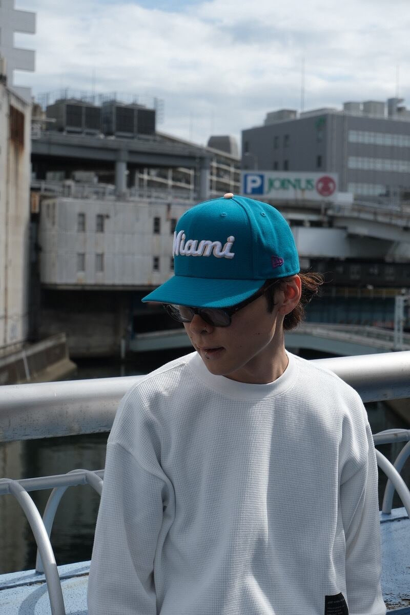 NEW ERA - Miami Marlins CO MARLINS PARK 2012 59FIFTY TITLEWAVE【70978306】
