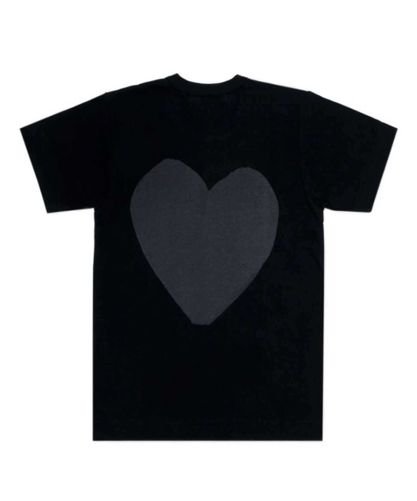 PLAY CDG - BIG HEART T-SHIRT GRAY/BLACK【AX-T190-051】