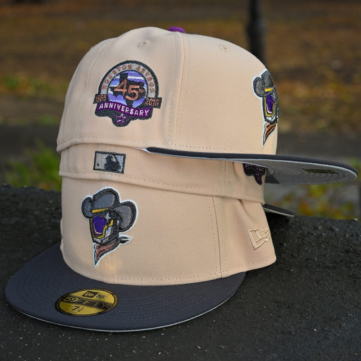 Hat Club限定 Space Cowboys 59FIFTY 7 5/8 NEW ERA - Sugar Land Space Cowboys 59FIFTY 45th Anniversary Mango