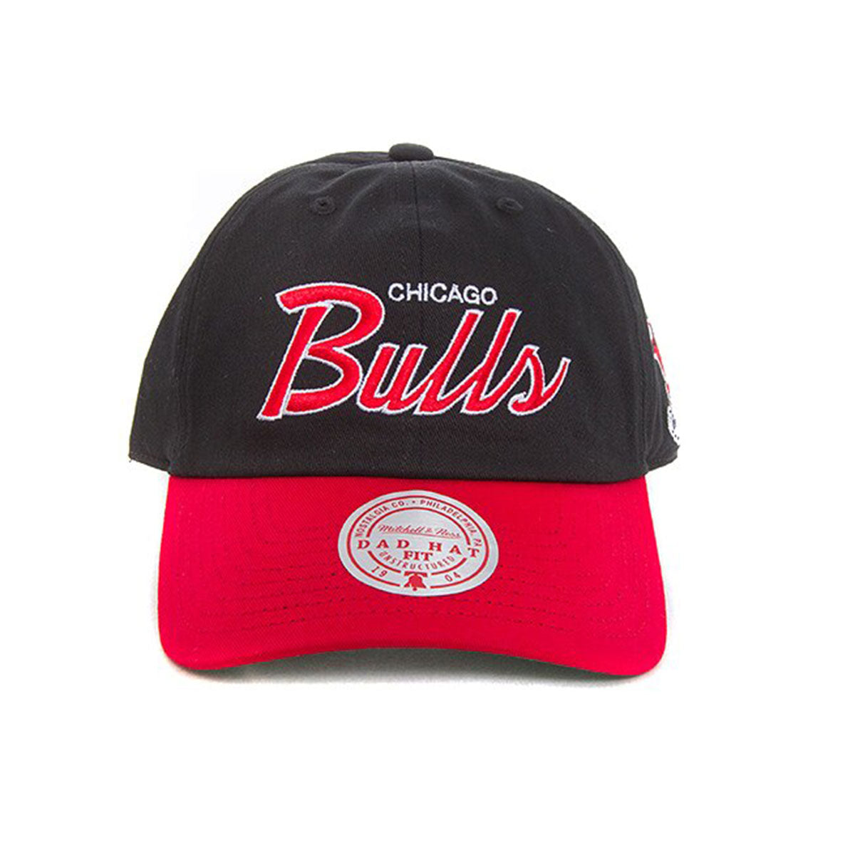 Mitchell&Ness Chicago Bulls - NBA TEAM SCRIPT 2.0 DAD STRAPBACK HWC【HLUX3287-CBU】