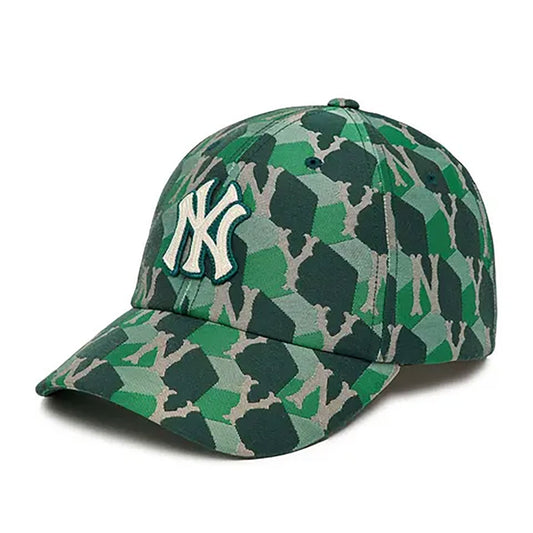 MLB - MONOGRAM UNSTRUCTURE BALL CAP 50GND【3ACPM212N】