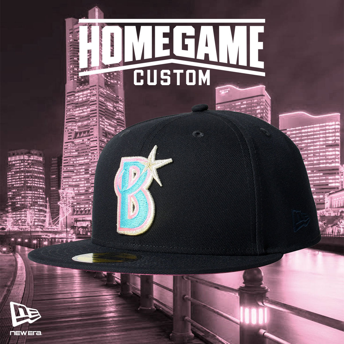 NEW ERA - YOKOHAMA DeNA BAYSTARS CO 59FIFTY NAVY 【15196606】
