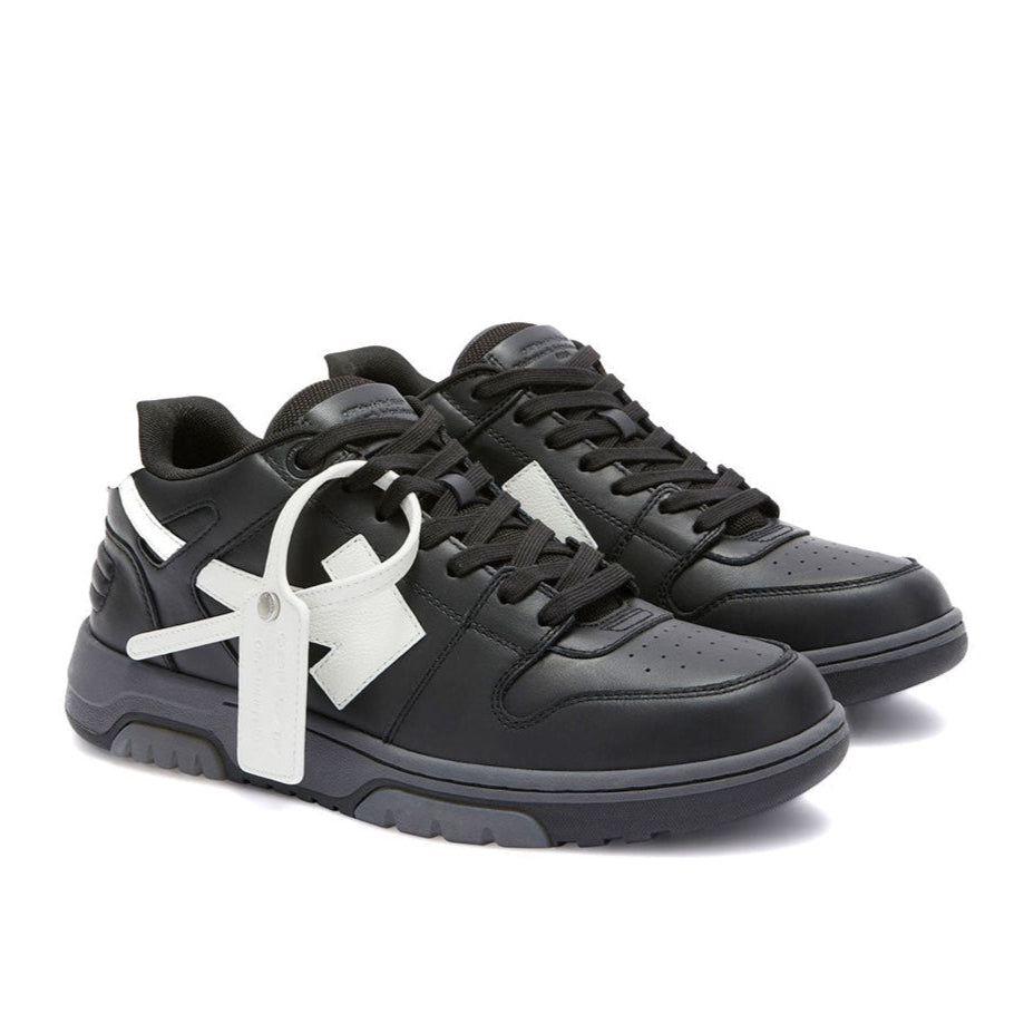 Off-White - OUT OF OFFICE CALF LEATHER BLACK/WHITE 【OMIS25-SLG0016】