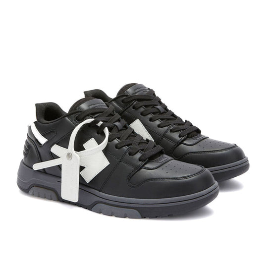 Off-White - OUT OF OFFICE CALF LEATHER BLACK/WHITE 【OMIS25-SLG0016】