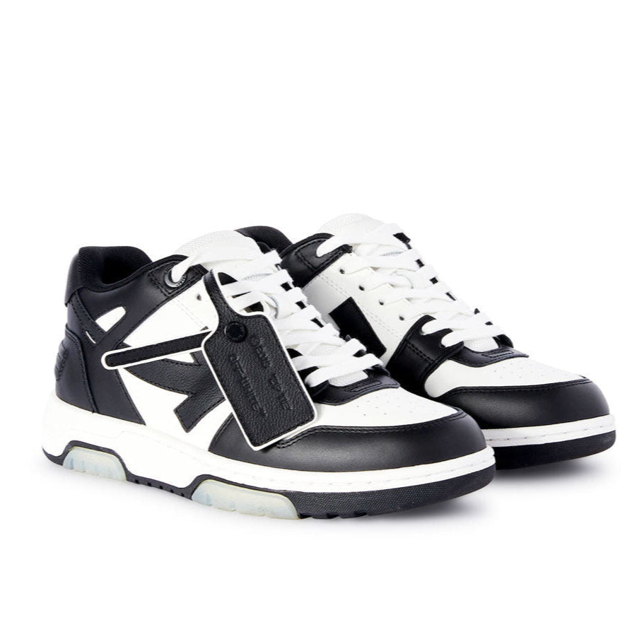 Off-White - OUT OF OFFICE CALF LEATHER WHITE /BLACK 【OMIS25-SLG0018】