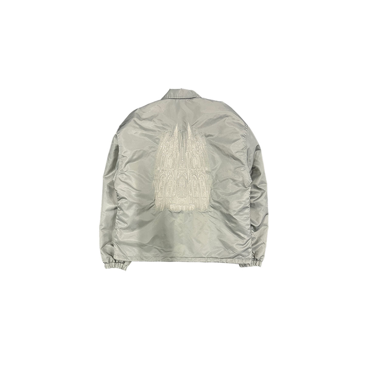 Undermycar - CATHEDRAL EMBROIDERED & PATCHES COACH JACKET PEARL