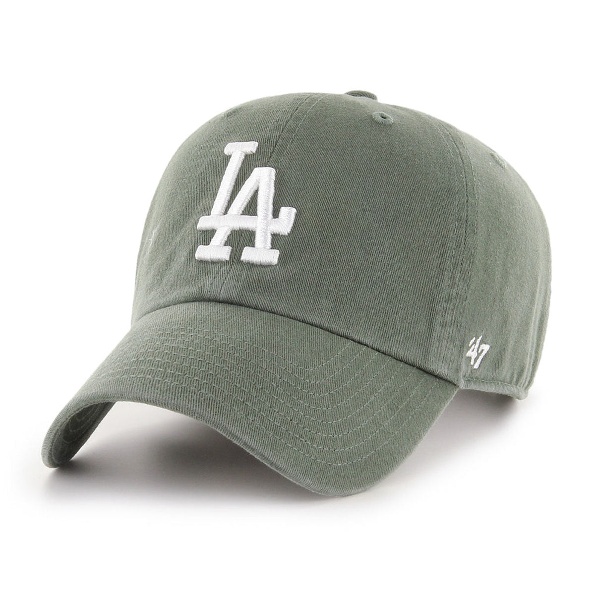 ’47 BRAND DODGERS 47 CLEAN UP MOSS WHITE LOGO 【RGW12GWSNL】